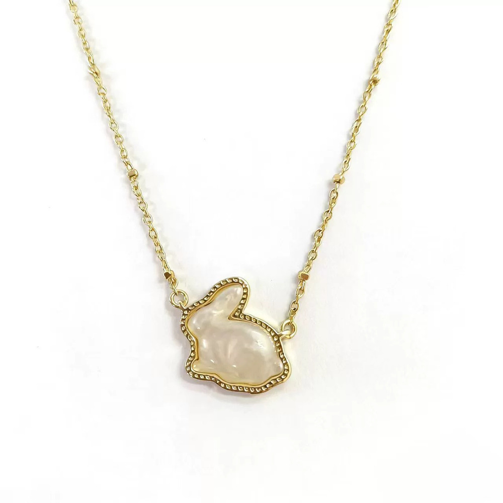 Kendra Scott Easter Bunny Pearl Pendant Necklace Choker